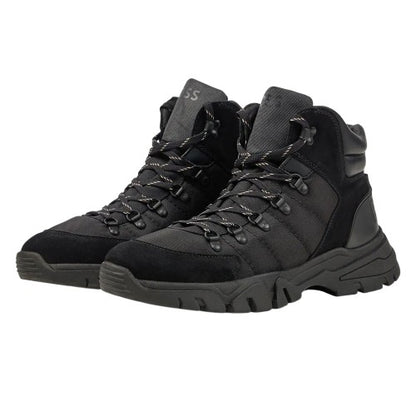 Front - Boss Mens Chester Leather Ankle Boots