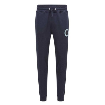 Front - Boss Mens Javan Circle Logo Slim Tracksuit Bottoms