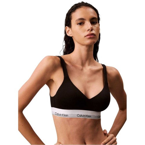 Front - Calvin Klein Womens/Ladies Modern Cotton Blend Bralette
