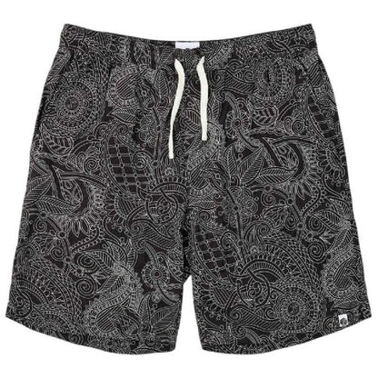 Front - Pretty Green Mens Resonance Paisley Tapered Shorts