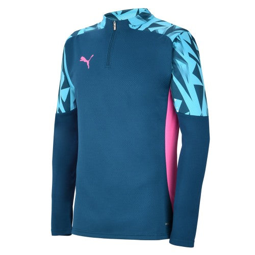 Front - Puma Childrens/Kids Individual Final Quarter Zip Training Top