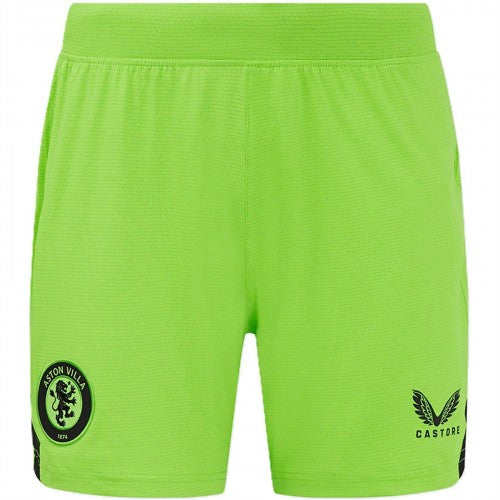 Front - Castore Womens/Ladies Aston Villa FC Goalkeeper Shorts