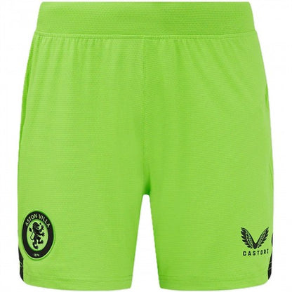 Front - Castore Womens/Ladies Aston Villa FC Goalkeeper Shorts