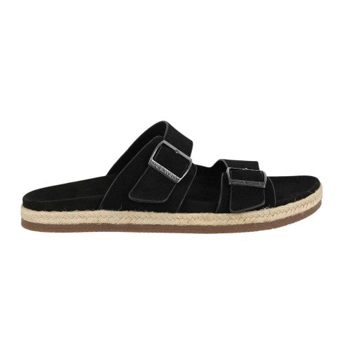Front - Jack Wills Mens Leather Slip-on Flat Sandals
