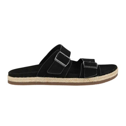 Front - Jack Wills Mens Leather Slip-on Flat Sandals