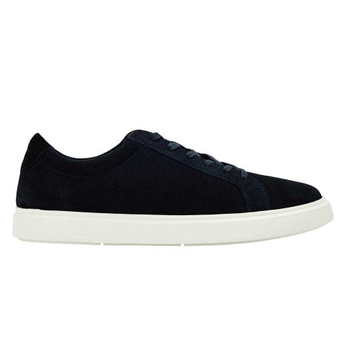 Front - Dune London Mens Tais Suede Trainers