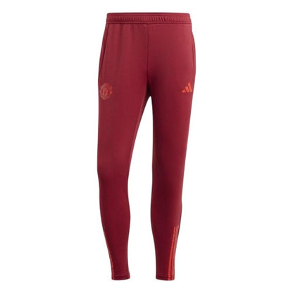 Front - Adidas Mens 23/24 Manchester United FC Tracksuit Bottoms