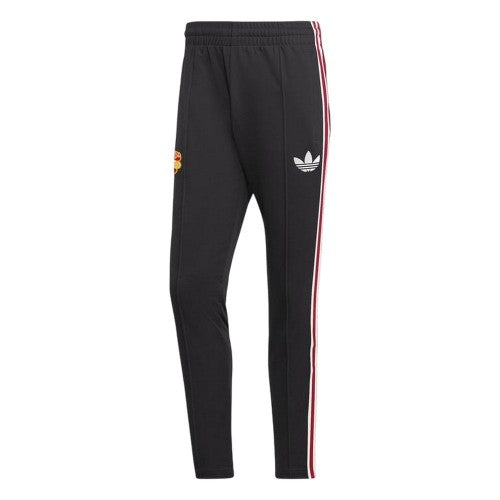 Front - Adidas Mens Originals Manchester United FC Tracksuit Bottoms