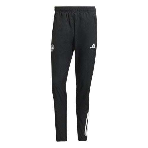 Front - Adidas Mens Pre-Match Manchester United FC Tracksuit Bottoms