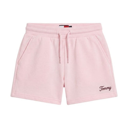 Front - Tommy Hilfiger Childrens/Kids Fleece Script Shorts