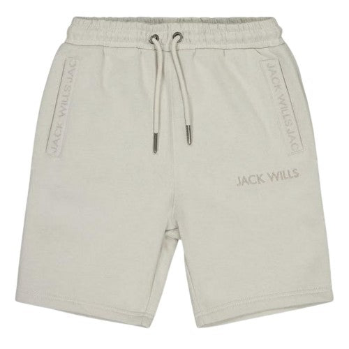 Front - Jack Wills Boys Jacquard Logo Shorts