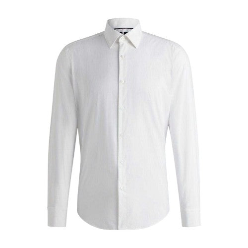 Front - Boss Mens Joe Oxford Point Collar Shirt