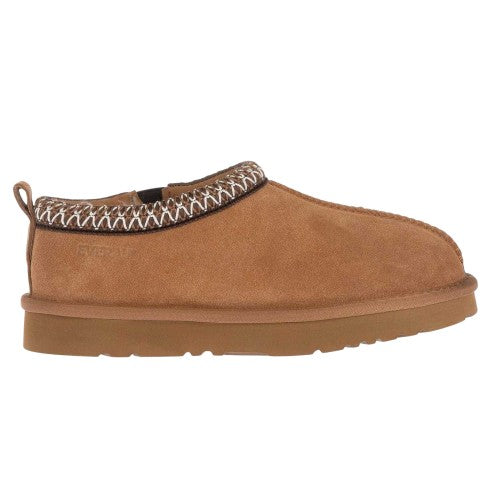 Chestnut - Front - EverAu Womens-Ladies Wigeon Cow Suede Flat Slippers