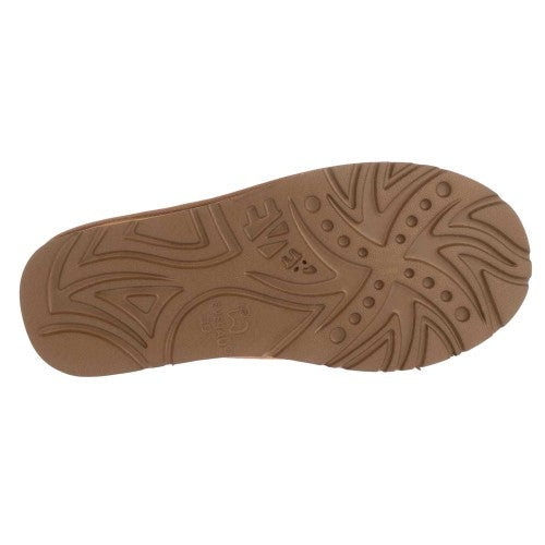 Chestnut - Side - EverAu Womens-Ladies Wigeon Cow Suede Flat Slippers