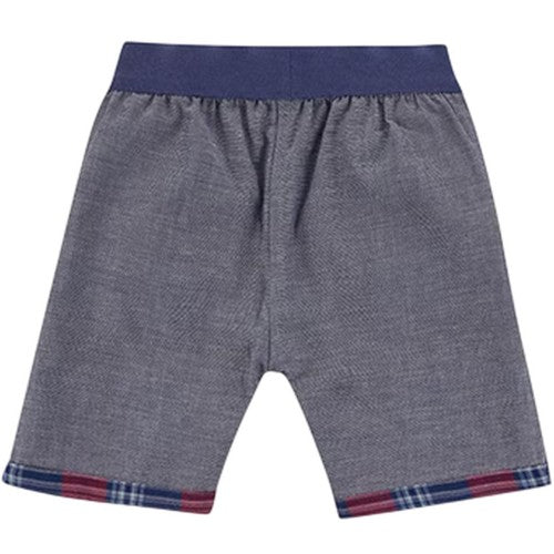 Front - Lilly & Sid Childrens/Kids Plaid Reversible Shorts