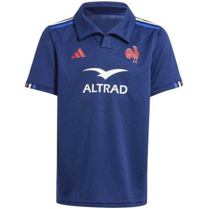 Front - France Childrens/Kids 2024 Rugby Home Shirt