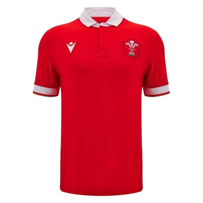 Front - Wales RU Womens/Ladies 2024 Rugby Home Shirt