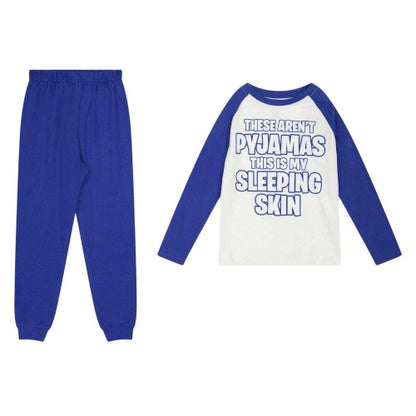 Front - Corporate Trade Supplies Childrens/Kids Sleeping Skin Long Pyjama Set