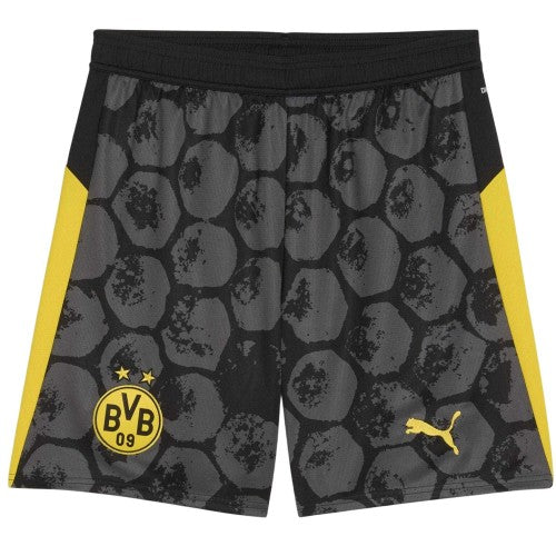 Front - Borussia Dortmund Unisex Adult 2025/26 Puma Football Shorts