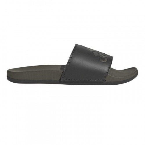 Front - Adidas Childrens/Kids Adilette Comfort Camo Logo Cushioned Slides