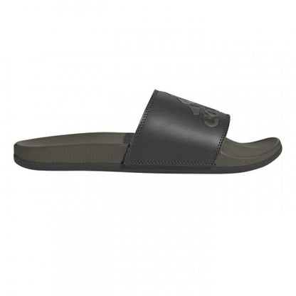 Front - Adidas Childrens/Kids Adilette Comfort Camo Logo Cushioned Slides