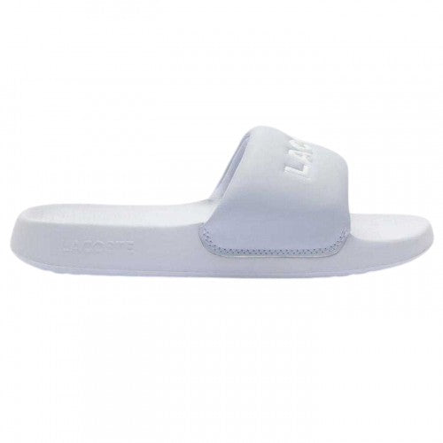 Front - Lacoste Womens/Ladies Serve 1.0 Padded Strap Flat Sliders