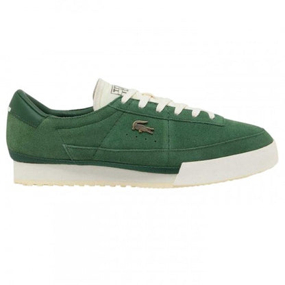 Front - Lacoste Mens Aura Retro Leather Trainers