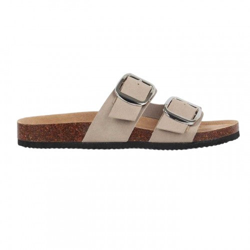 Front - Miso Womens/Ladies Birki Flatform Slides