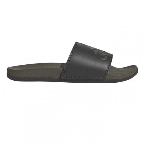 Front - Adidas Mens Adilette Comfort Logo Slides