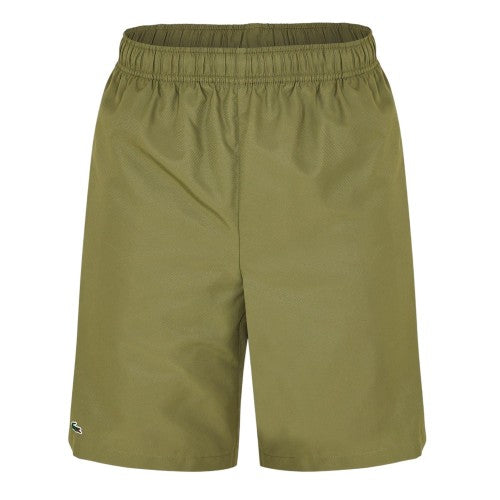 Front - Lacoste Mens Woven Plain Elasticated Relaxed Fit Shorts