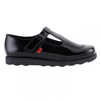 Front - Kickers Girls Fragma T-Bar Shoes