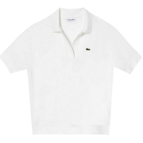 Front - Lacoste Womens/Ladies Logo Loose Fit Polo Shirt