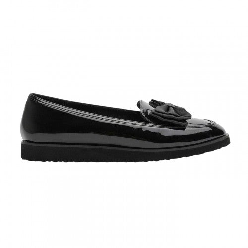 Front - Alpha Womens/Ladies Alpha Flat Loafers