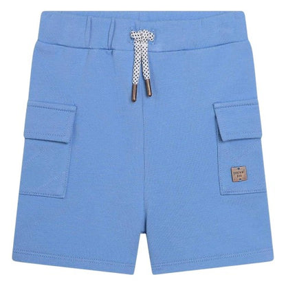 Front - Carrement Beau Boys Jersey Relaxed Fit Cargo Shorts