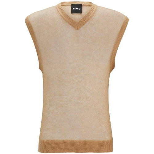 Front - Boss Mens Lucid Sweater Vest