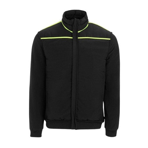 Front - Dunlop Mens Baffled Hybrid Jacket
