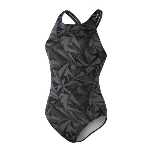 Front - Speedo Womens/Ladies Hyper Boom Allover Medalist One Piece Swimsuit