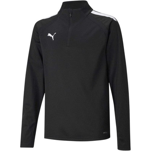 Front - Puma Childrens/Kids TeamLIGA Quarter Zip Fleece Top