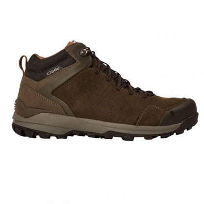 Front - Oboz Mens Sypes Leather Hiking Boots