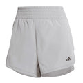 Front - Adidas Womens/Ladies Lux Stretch Woven Zip Pocket Sweat Shorts