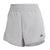 Front - Adidas Womens/Ladies Lux Stretch Woven Zip Pocket Sweat Shorts