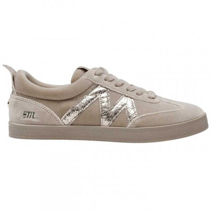 Front - Steve Madden Womens/Ladies Metallic Suede Trainers