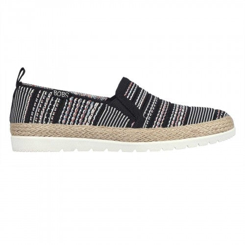 Front - Skechers Womens/Ladies Twin Gore Woven Slip-on Espadrilles