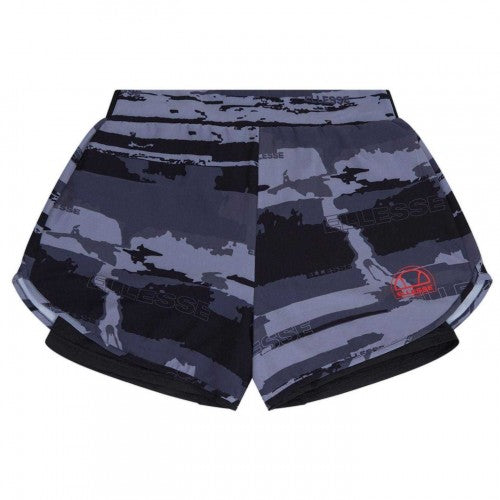 Front - Ellesse Womens/Ladies Tourno Camo Cycling Shorts