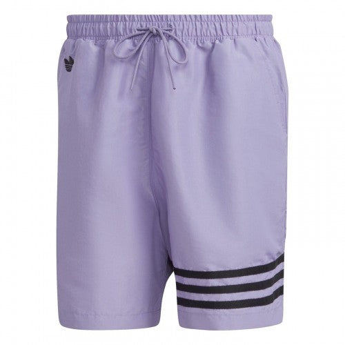 Front - Adidas Mens Originals 3 Stripes Regular Swim Shorts