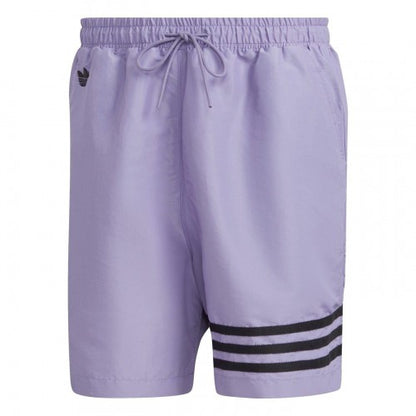 Front - Adidas Mens Originals 3 Stripes Regular Swim Shorts