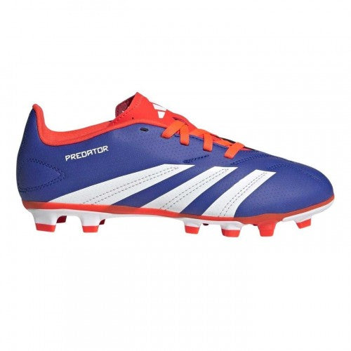 Front - Adidas Childrens/Kids Predator Club Graphic Print Firm Ground Football Boots