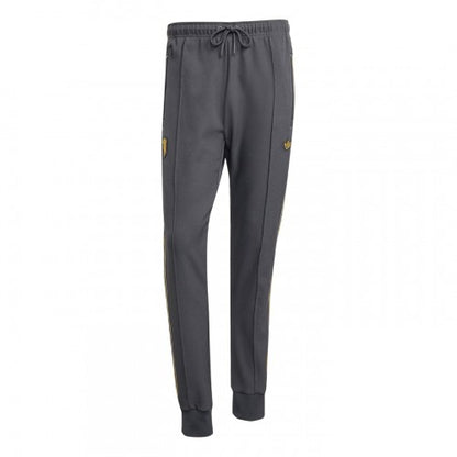 Front - Adidas Mens Terrace Icons Manchester United FC Tracksuit Bottoms