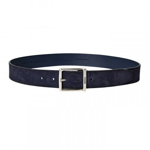 Front - Boss Mens Rudy Suede Belt