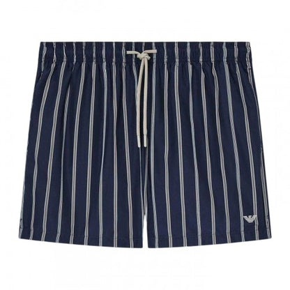 Front - Emporio Armani EA7 Mens Striped Lightweight Swimming Trunks